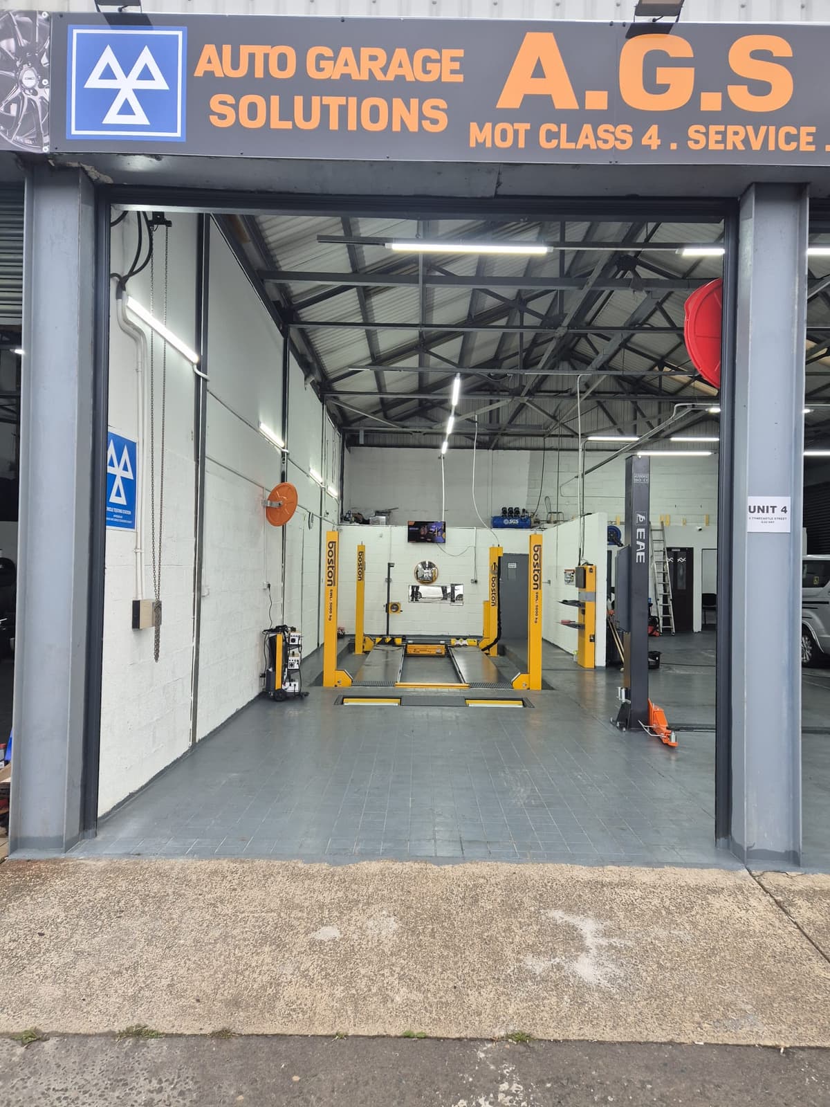 Mechanic working on a car