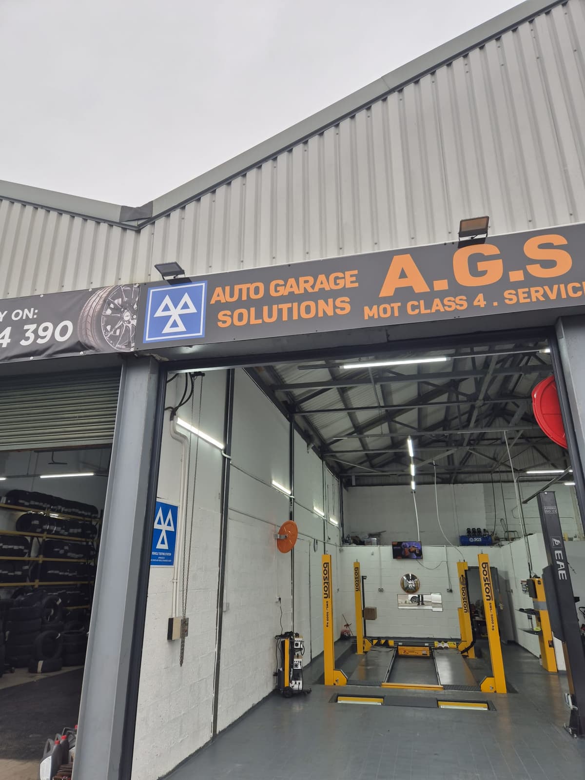 Mechanic working on a car